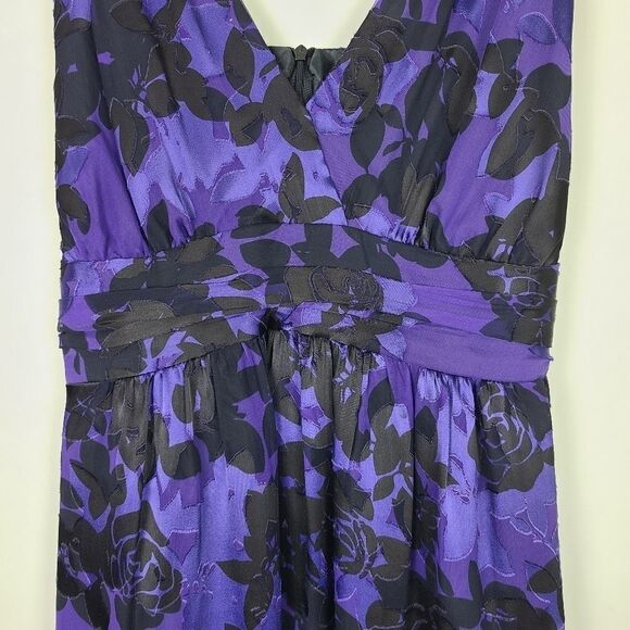 RIPE maternity silk blend empire waist midi dress Medium - Picture 4 of 16
